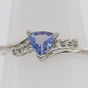 Tanzanite & Diamond Ring in Platinum